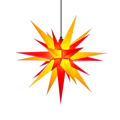 Herrnhuter Stern Kunststoff a7 (68 cm) für außen, gelb-rot
