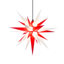 Herrnhuter Stern Kunststoff a7 (68 cm) für außen, weiß-rot