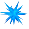 Herrnhuter Stern Kunststoff a7 (68 cm) für außen, blau