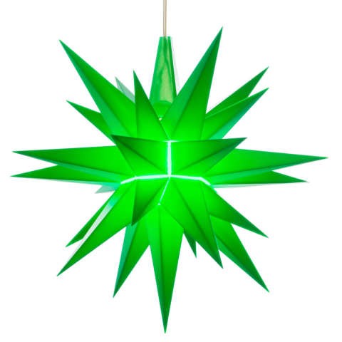 Herrnhuter Stern A1e, 13 cm, grün