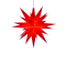 Herrnhuter Stern A1e, 13 cm, rot LED mit Batteriehalter