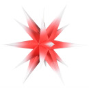 Annaberger Faltstern weiß mit rotem Kern, 70 cm