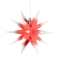 Annaberger Faltstern weiß mit rotem Kern, 35 cm ohne Beleuchtung
