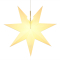 Annaberger Fensterstern gelb, 43 cm mit Beleuchtung (Glühlampe)