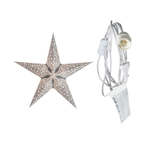 starlightz - raja small silver mit Beleuchtungskabel weiß 3,5 m