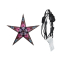 starlightz - jaipur small black/pink mit Beleuchtungskabel schwarz 4 m