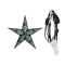 starlightz - jaipur small black/turquoise mit Beleuchtungskabel schwarz 4 m