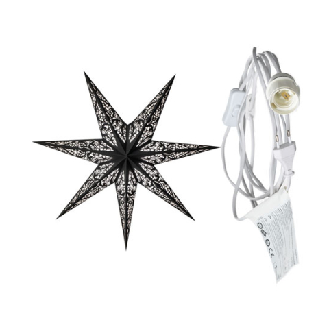starlightz - lux black mit Beleuchtungskabel weiß 3,5 m