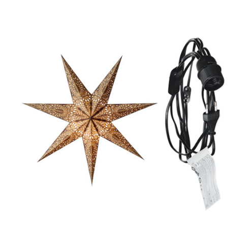starlightz - kashmir brown mit Beleuchtungskabel schwarz 4 m