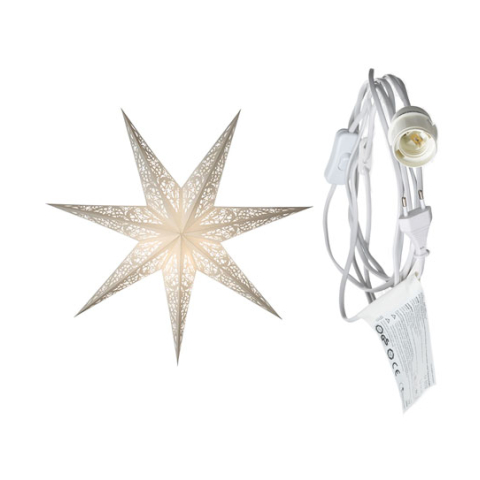 starlightz - siluett white mit Beleuchtungskabel weiß 3,5 m
