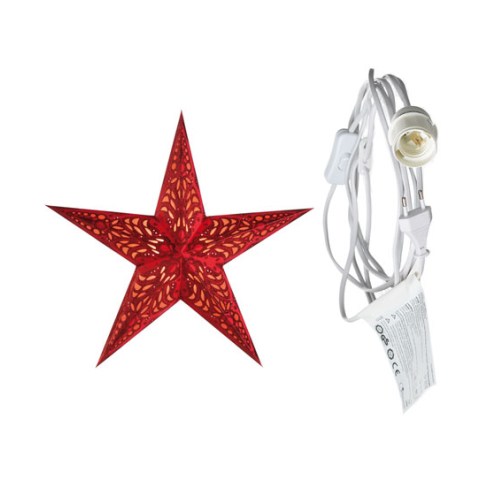 starlightz - geeta red mit Beleuchtungskabel weiß 3,5 m
