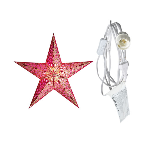 starlightz - festival pink mit Beleuchtungskabel weiß 3,5 m