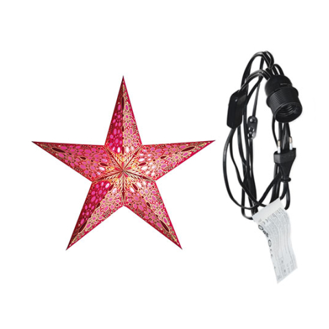 starlightz - festival pink mit Beleuchtungskabel schwarz 4 m
