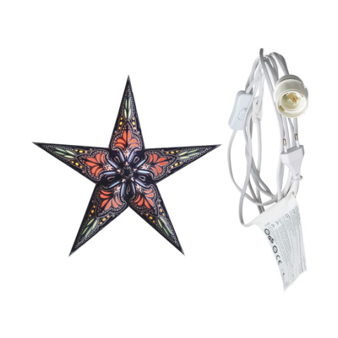 starlightz - jaipur blue/red mit Beleuchtungskabel weiß 3,5 m