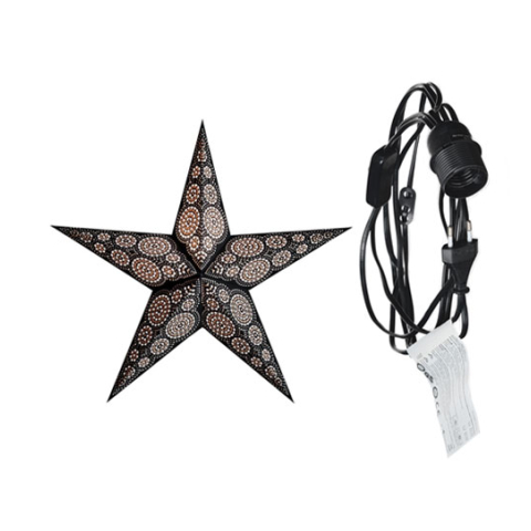 starlightz - marrakesh black/white mit Beleuchtungskabel schwarz 4 m