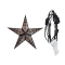 starlightz - marrakesh black/white mit Beleuchtungskabel schwarz 4 m