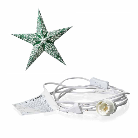 starlightz - raja small green mit Beleuchtungskabel weiß 3,5 m